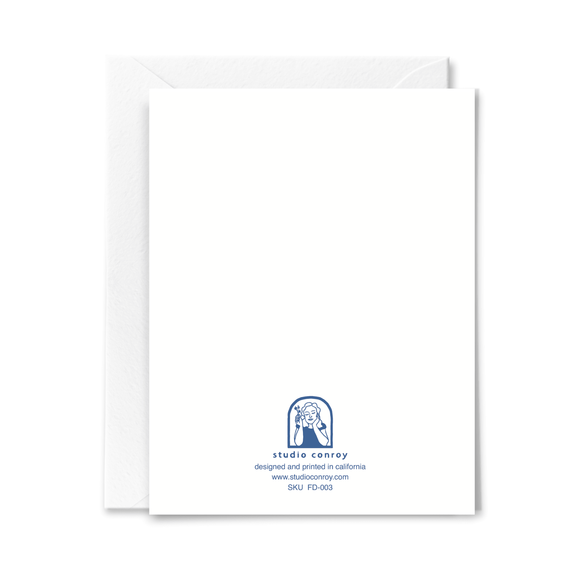 Dad Sneaker Father's Day Card back view with blank interior and white envelope.