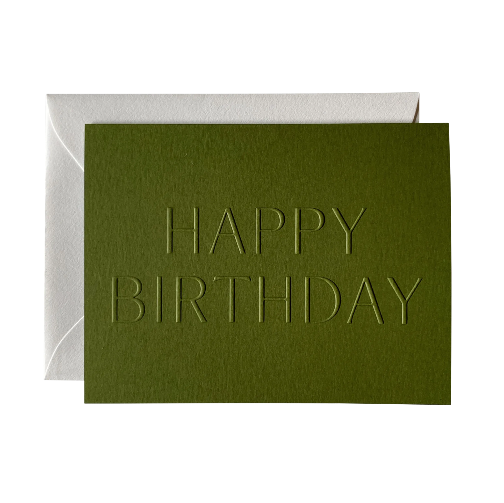 Happy Birthday No. 10: Pistachio / Single Card -  by Carlyle Avenue