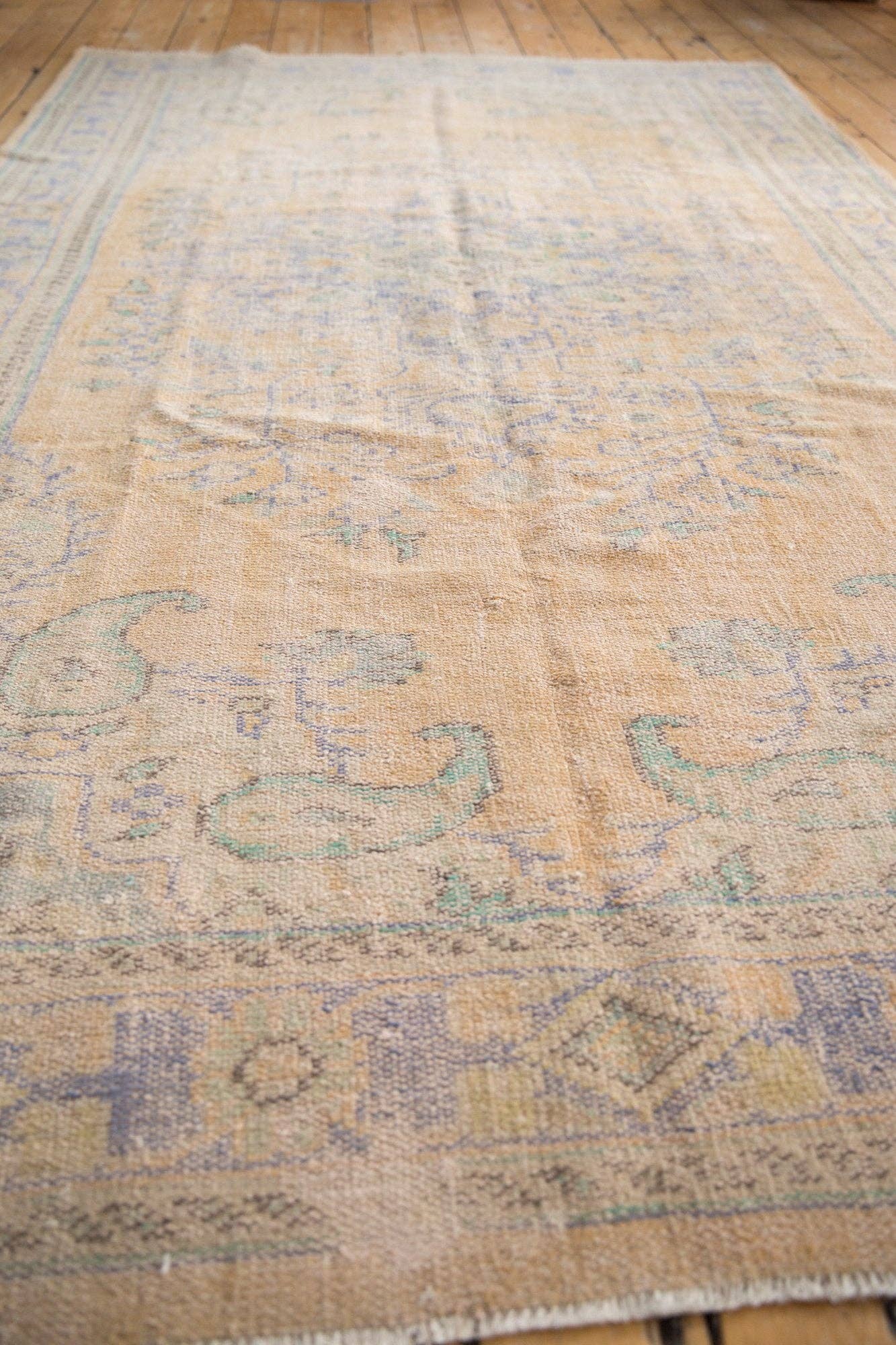 6x10 Vintage Distressed Oushak Carpet