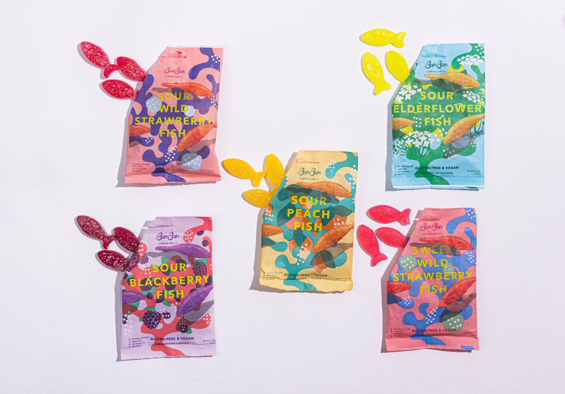 Sour Peach Fish - Swedish Candy 5.2oz (150g) -  by Carlyle Avenue