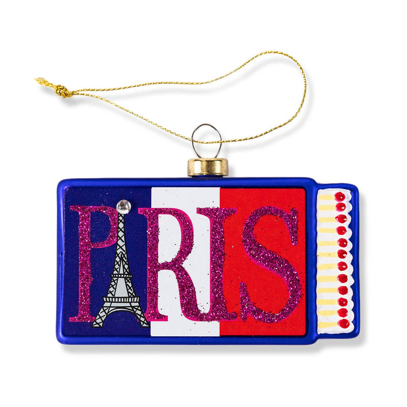Matchbook Ornament - Paris -  by Carlyle Avenue