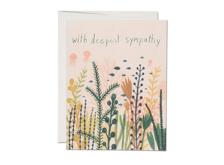 Underwater Sympathy greeting card - Greeting Cards by Carlyle Avenue