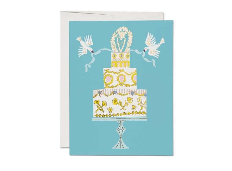 Love Cake wedding greeting card - Greeting Cards by Carlyle Avenue