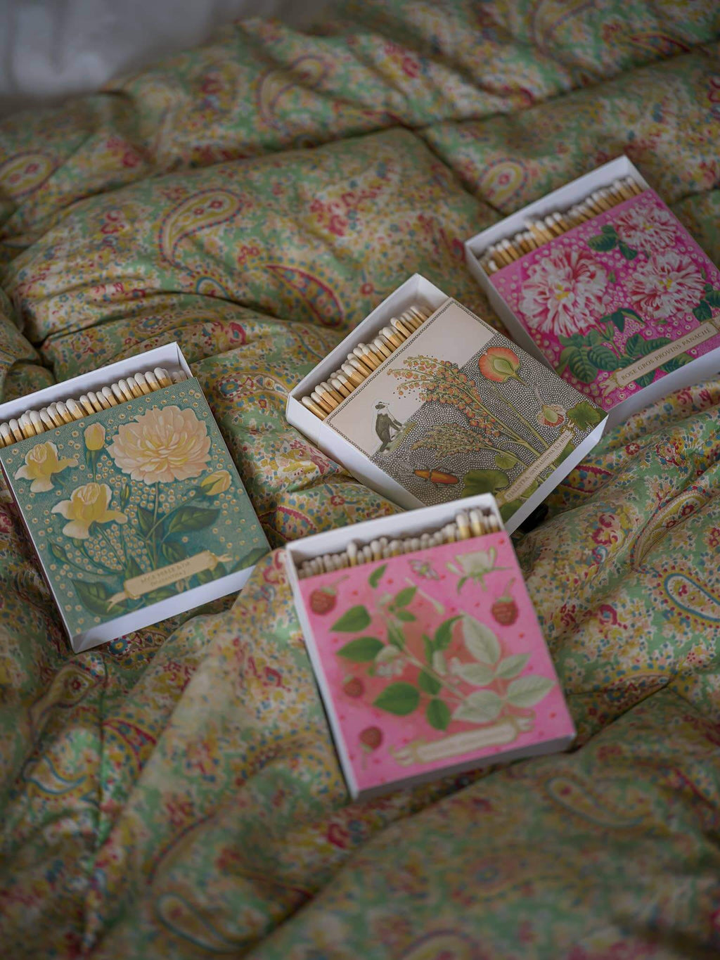 Rose Perle d'or Matches | Square - Safety Matches