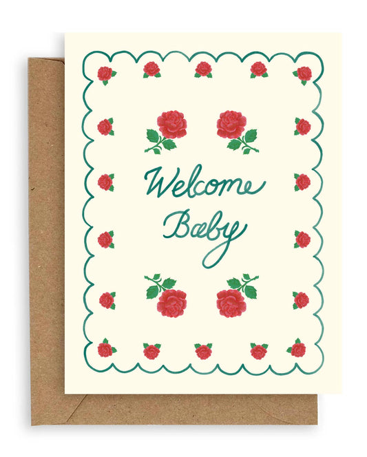 Rose Baby Card - Greeting Cards by Carlyle Avenue