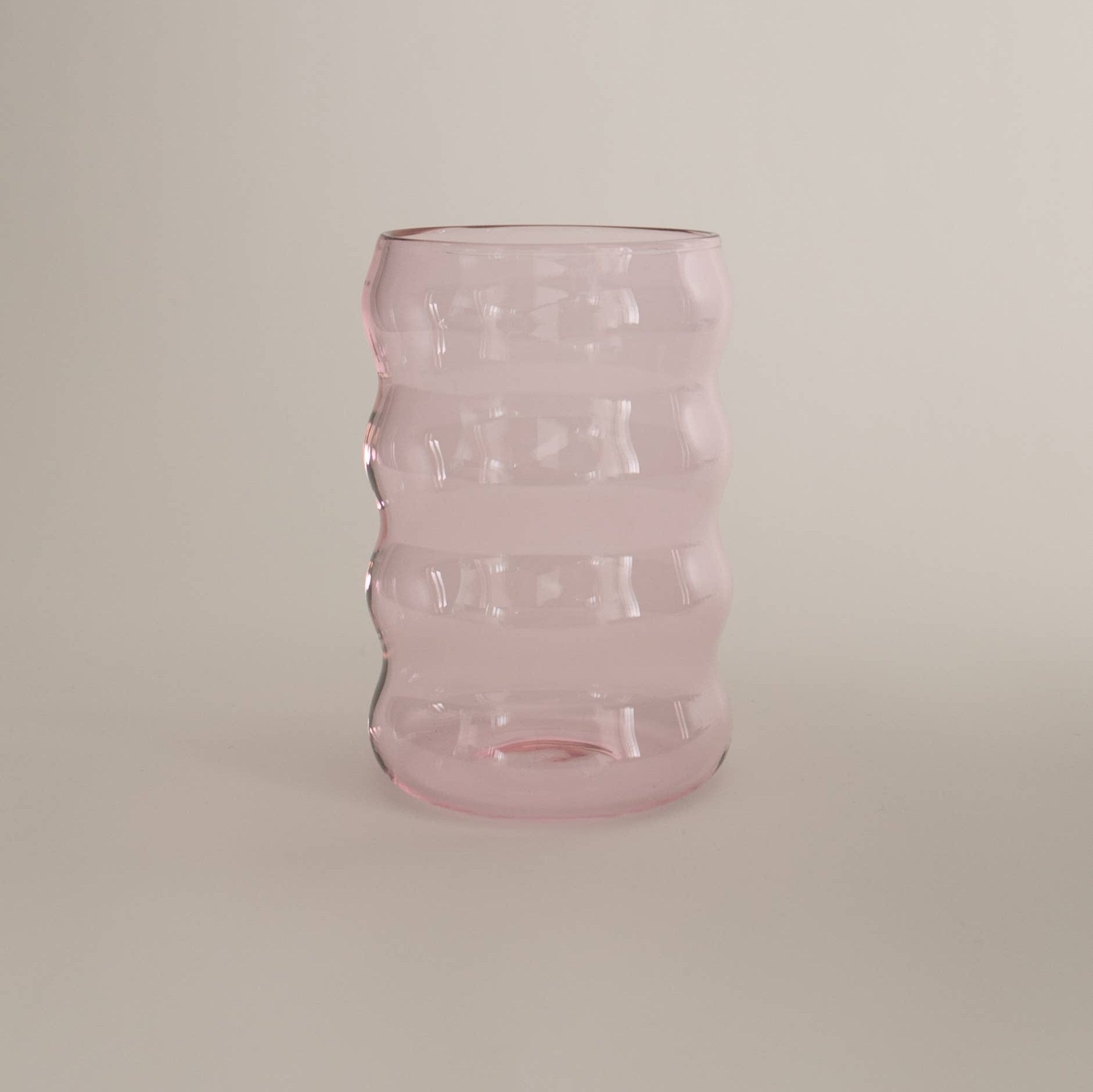 12oz Ripple Cup, Pink - Glassware by Carlyle Avenue