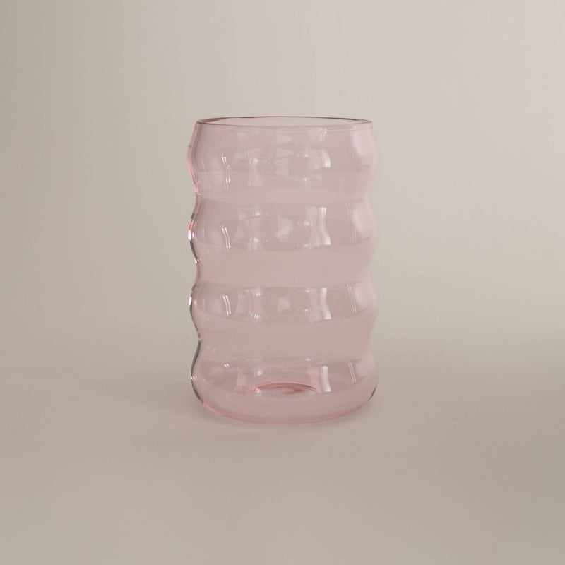 12oz Ripple Cup, Pink - Glassware by Carlyle Avenue