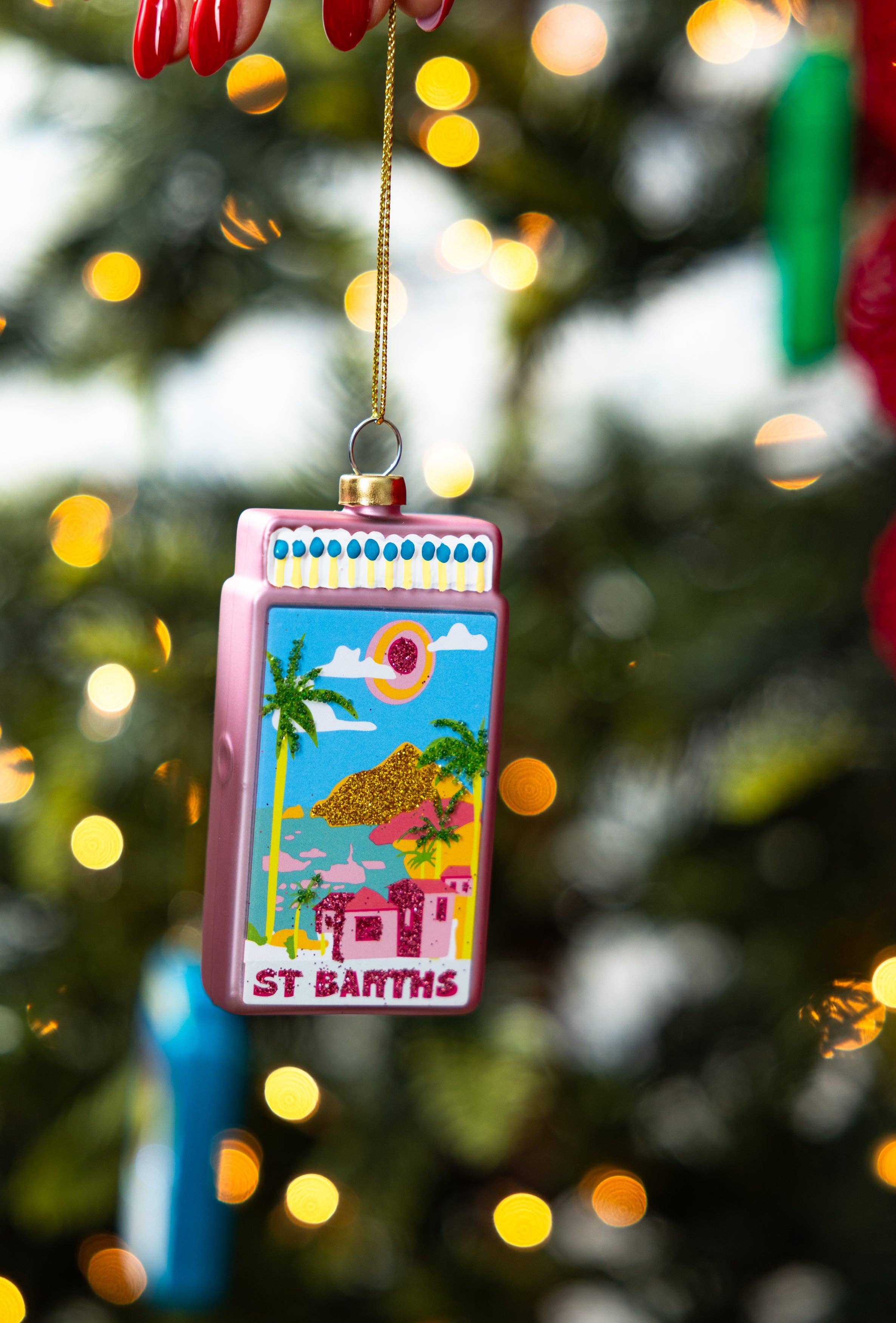 Matchbook Ornament - St. Barths -  by Carlyle Avenue