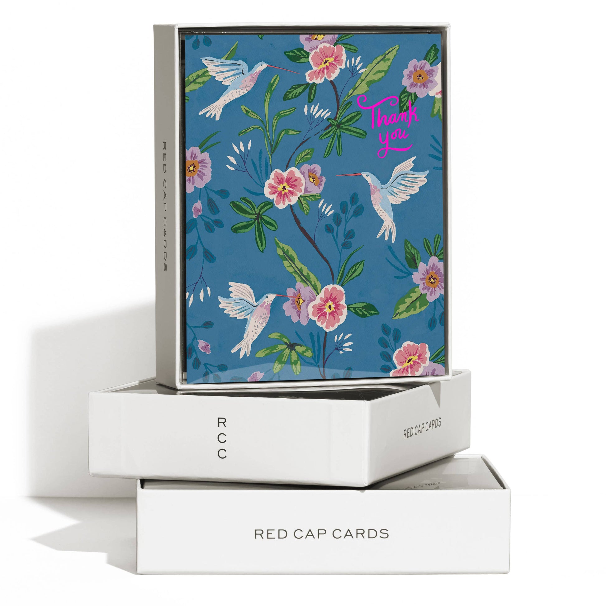 Blue Hummingbird thank you greeting card -  by Carlyle Avenue