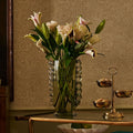 Vintage Braided Glass Vase - Green
