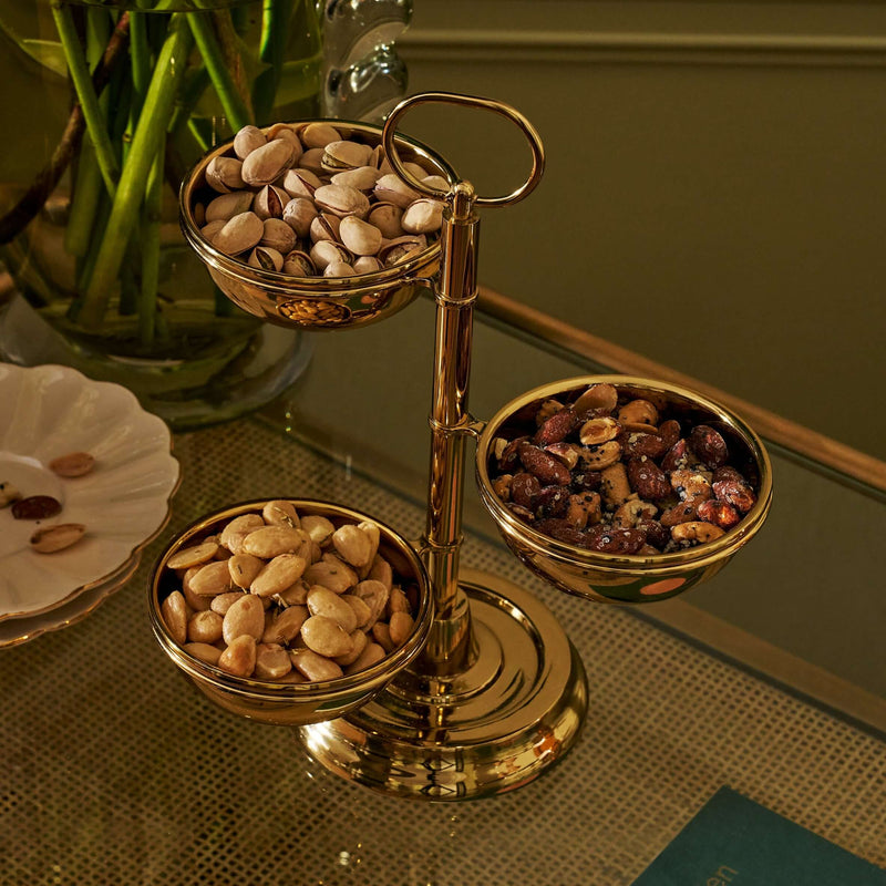 3-Tier Condiment Set - Polished Gold - PREORDER