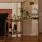Spiga Gold Bar Cart - Furniture by Carlyle Avenue