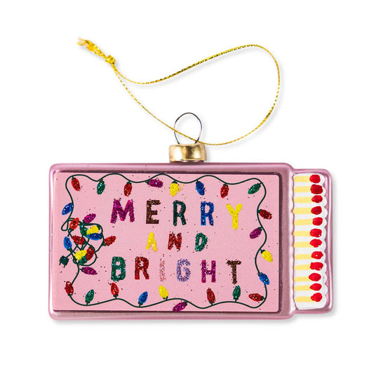 Matchbook Ornament - Merry & Bright