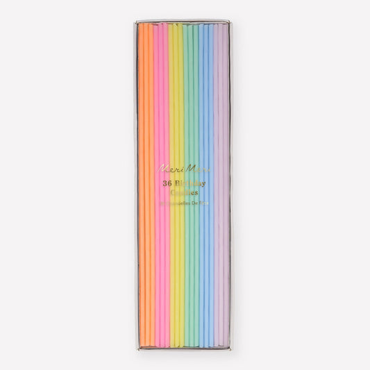 Super Skinny Rainbow Birthday Candles