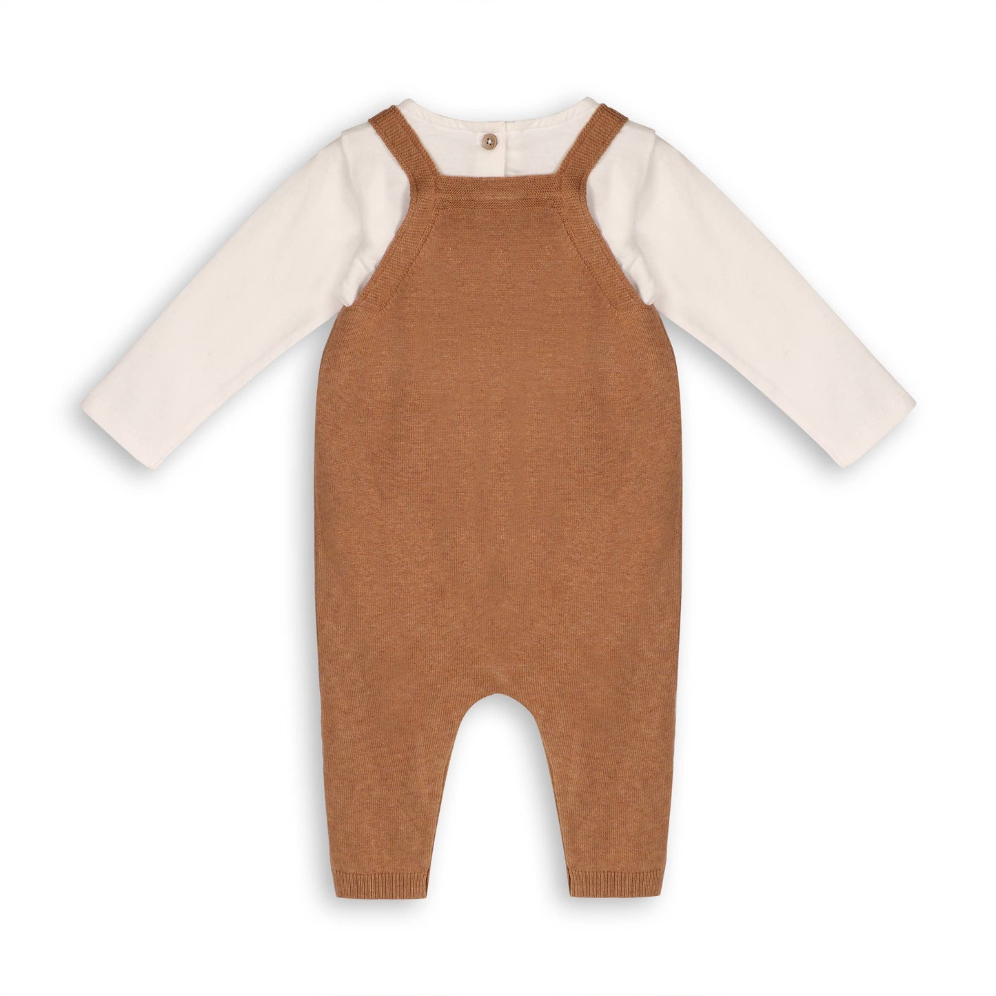 Bear Sweater Knit Baby Overall & Bodysuit Set (Organic)