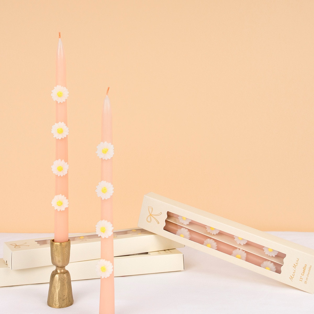 Pink Daisy Taper Candles - Candles by Carlyle Avenue