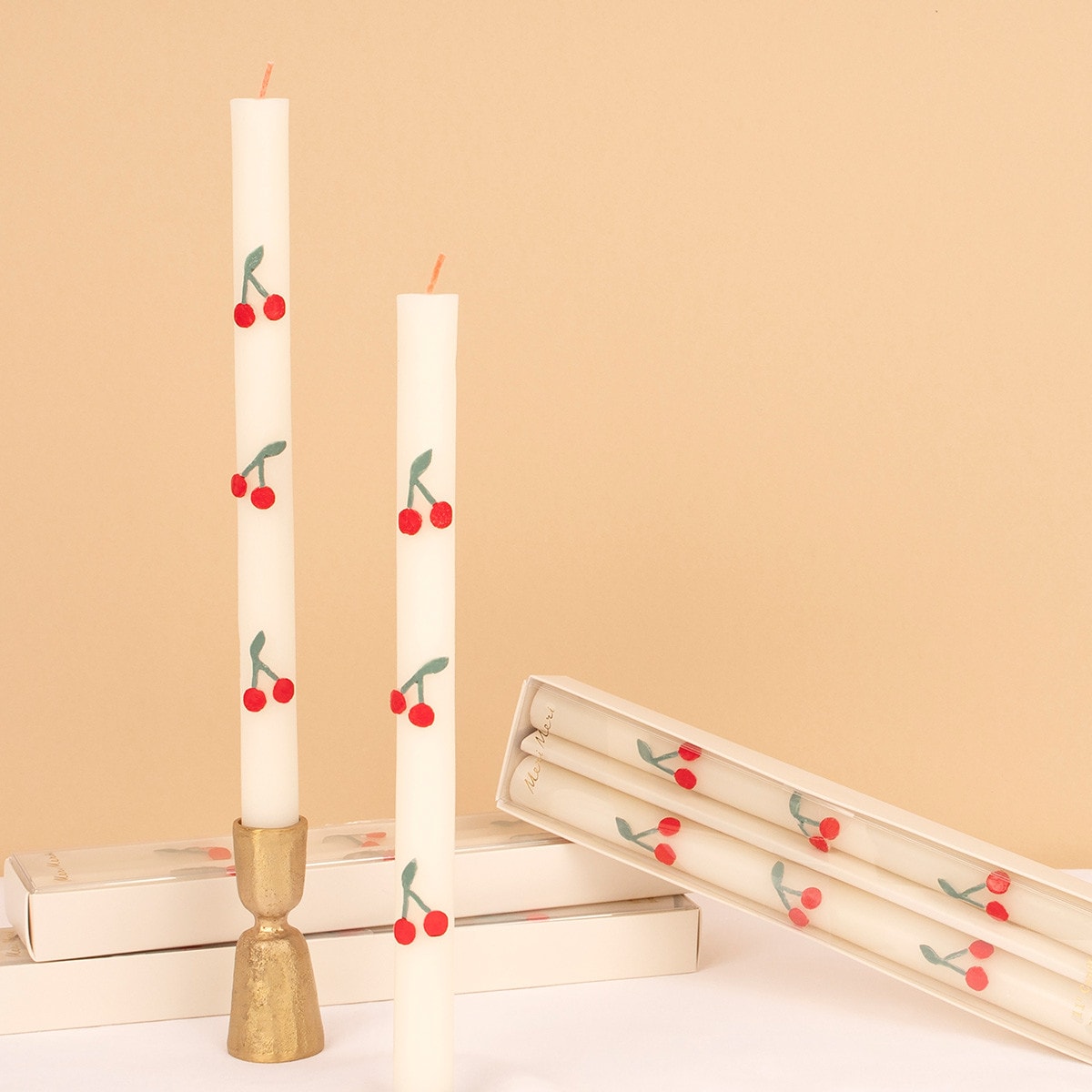 Cherry Taper Candles