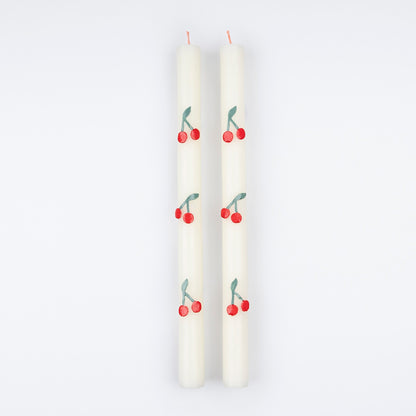 Cherry Taper Candles - Candles by Carlyle Avenue