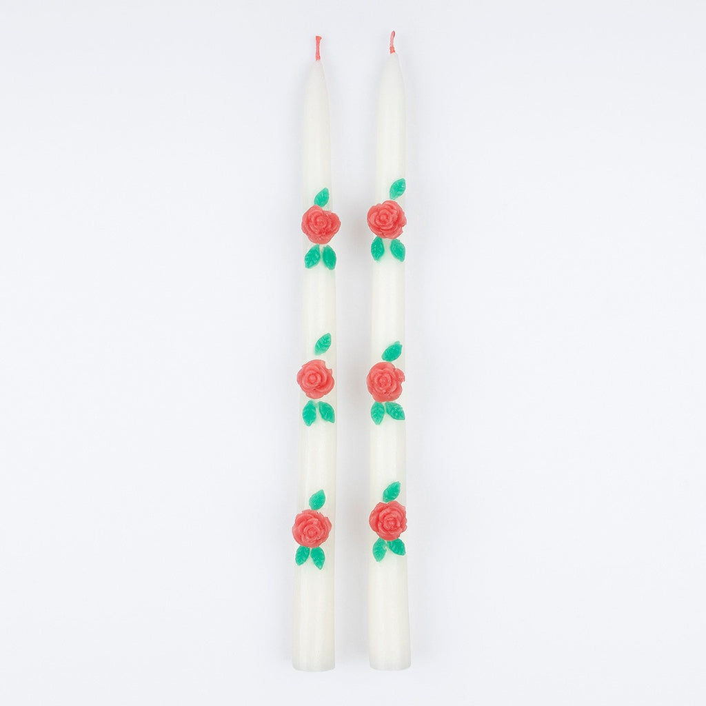 Rose Taper Candles - Candles by Carlyle Avenue