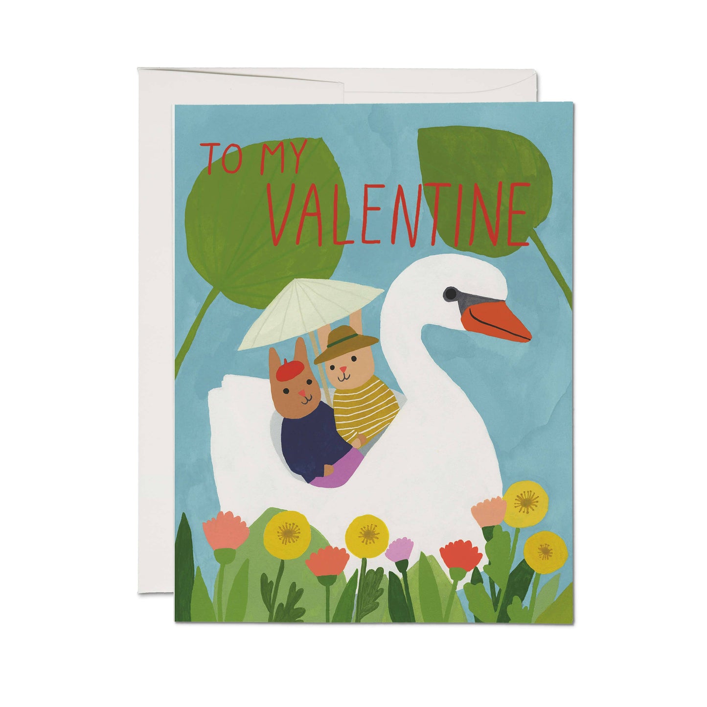 Swan Lake greeting card