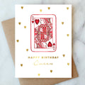 Queen of Hearts Birthday Greeting Card -  by Carlyle Avenue