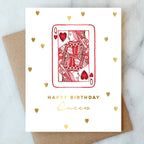 Queen of Hearts Birthday Greeting Card -  by Carlyle Avenue