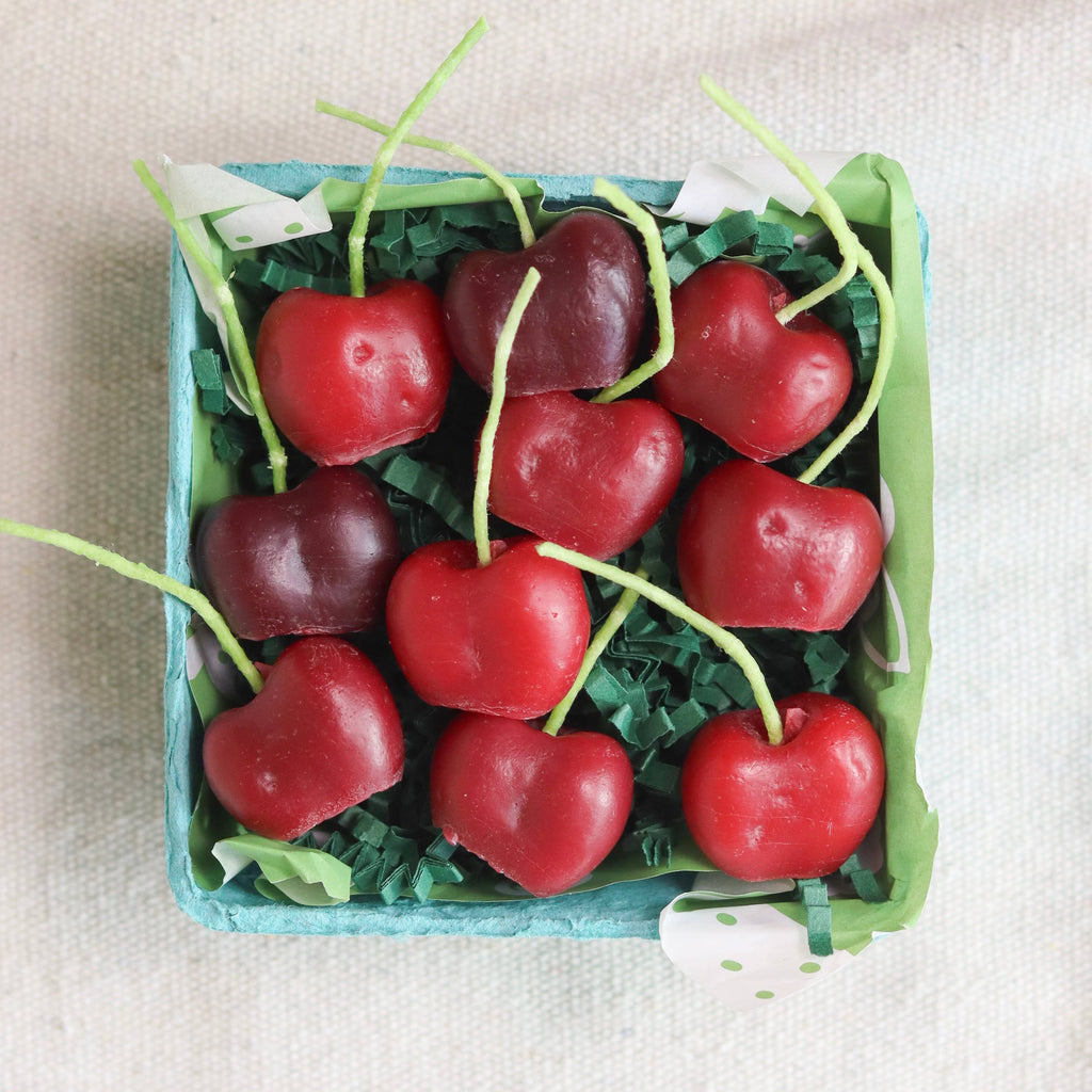 Cherry Beeswax Birthday Candles - Candles by Carlyle Avenue