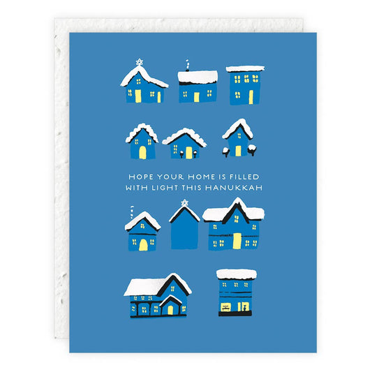Hanukkah Homes Hanukkah Card -  by Carlyle Avenue