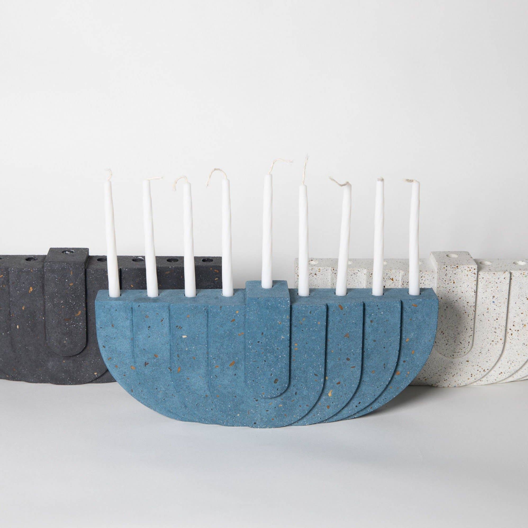 Menorahs: Black Terrazzo -  by Carlyle Avenue