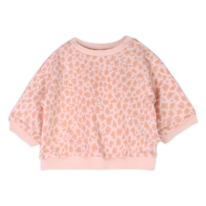 Leopard Baby Sweatshirt & Jogger Set (Organic Cotton)