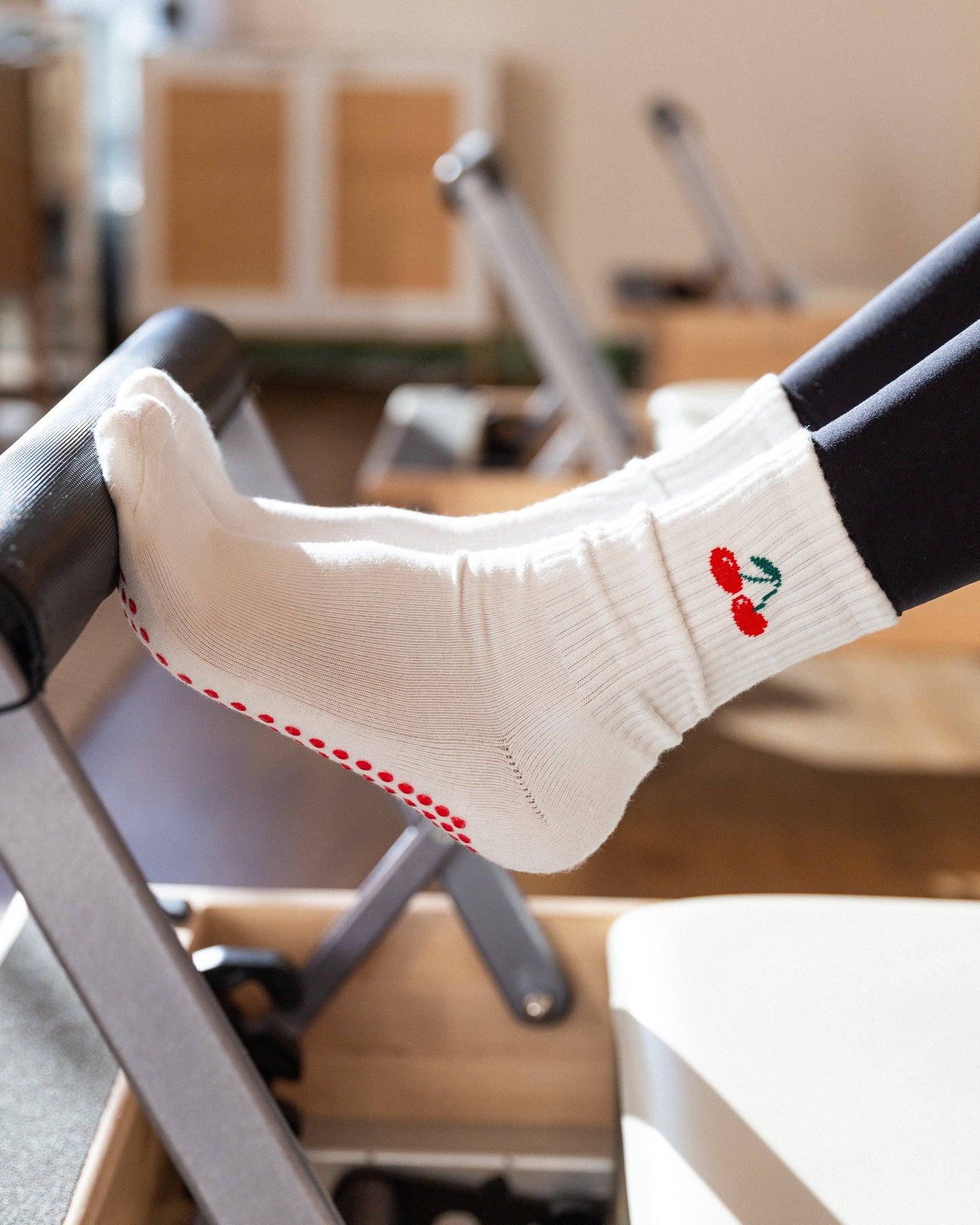 The Cherry Grip Socks -  by Carlyle Avenue