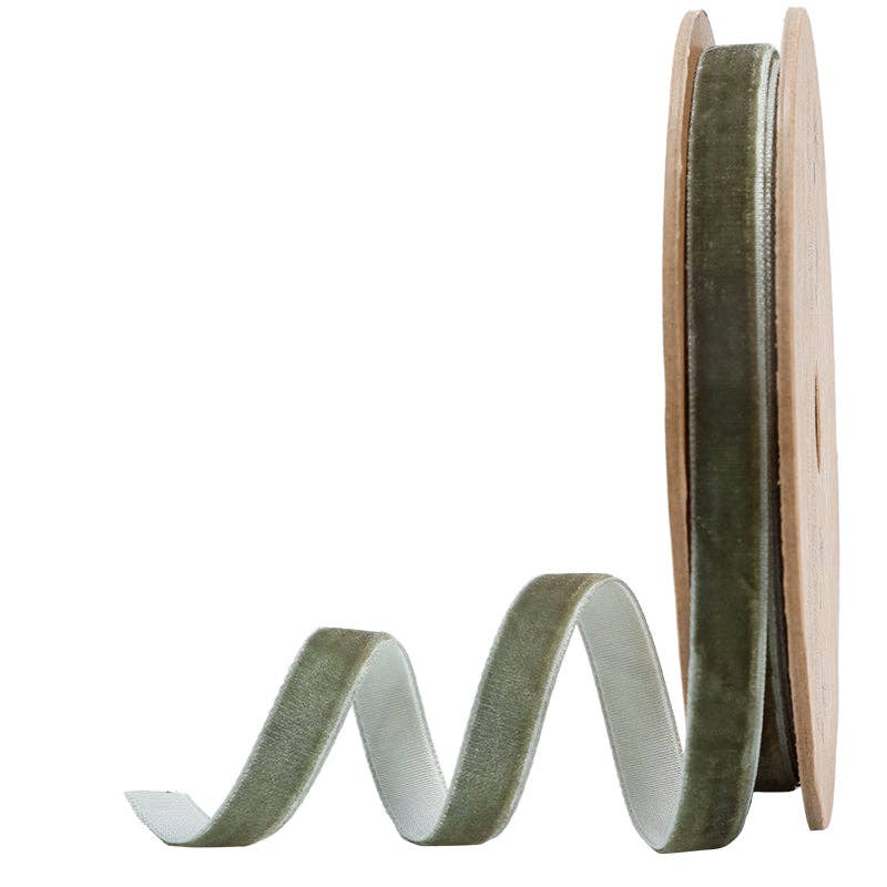 16 Colors | 3/8" Velvet Ribbon | 10 Yard Roll -  by Carlyle Avenue