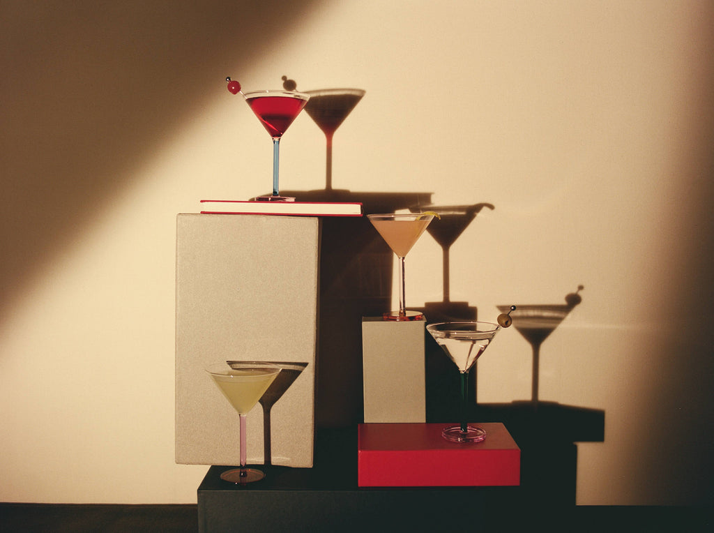 Piano Cocktail Glasses, Birdland -  by Carlyle Avenue