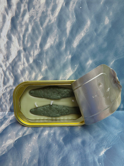Tinned Fish Candle - Green Tea & Lemongrass - Candles by Carlyle Avenue