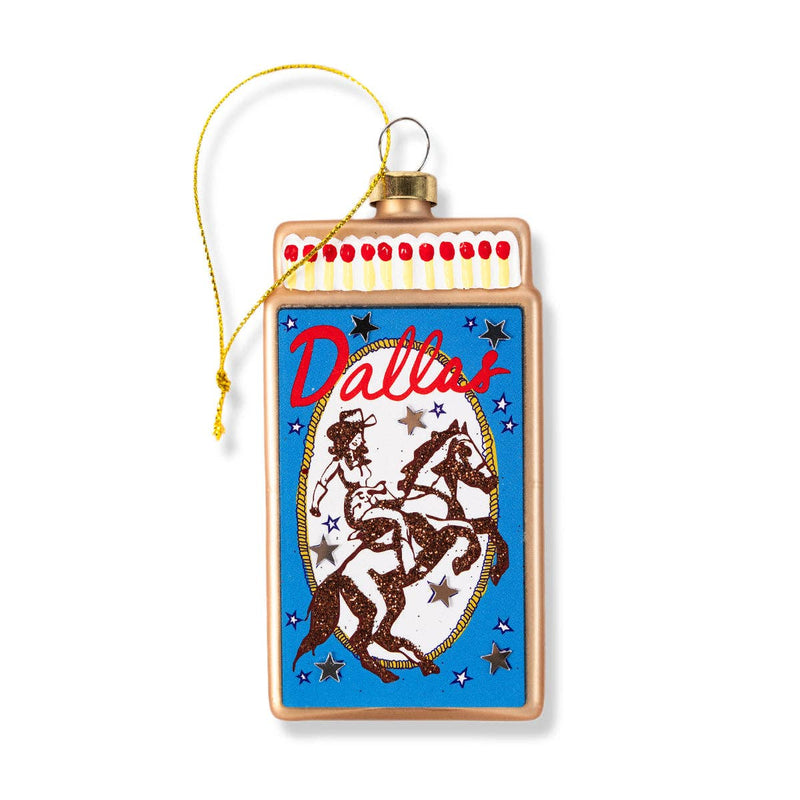 Matchbook Ornament - Dallas -  by Carlyle Avenue