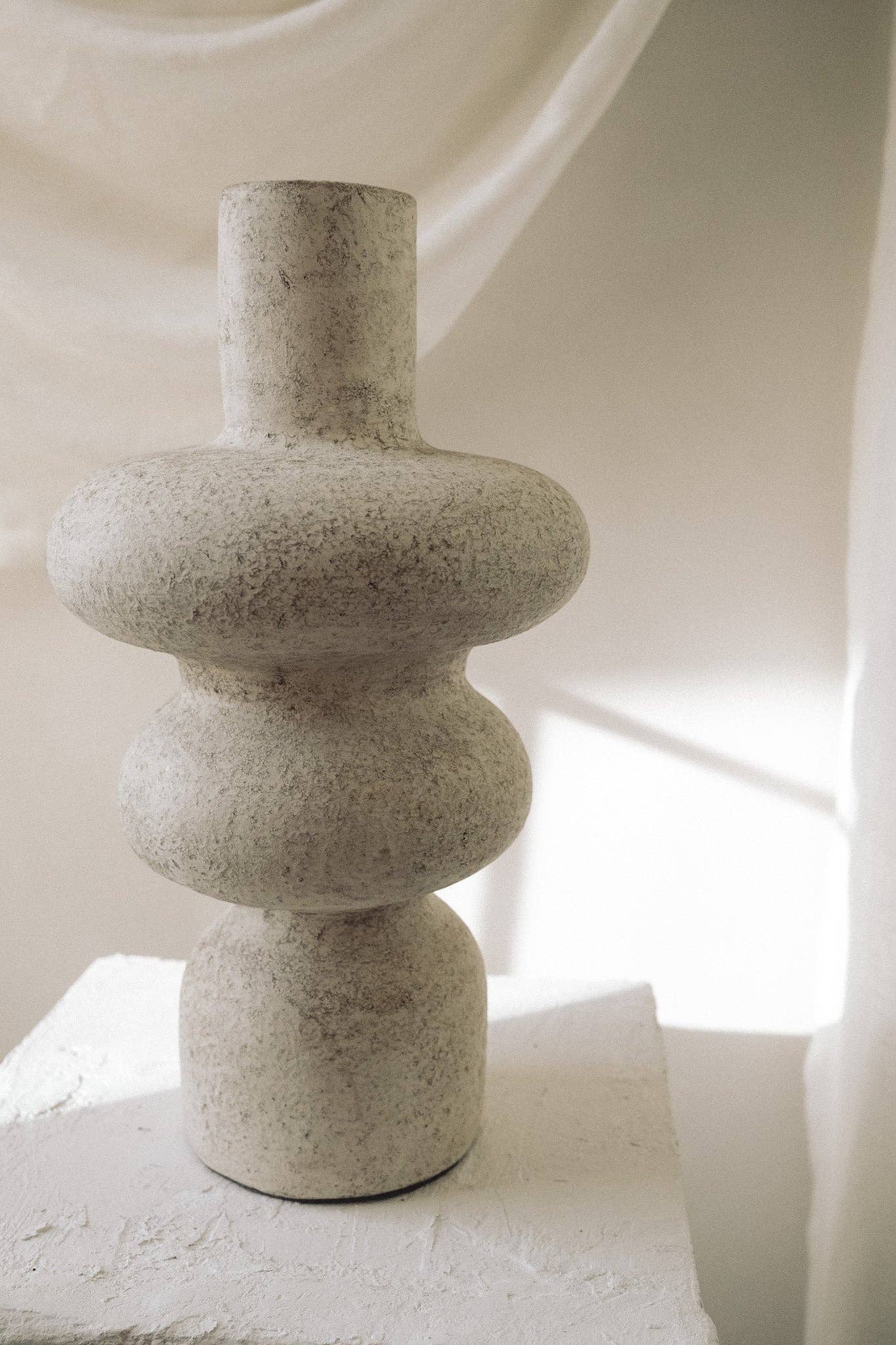 Ulun Vessel Cream - Vases by Carlyle Avenue