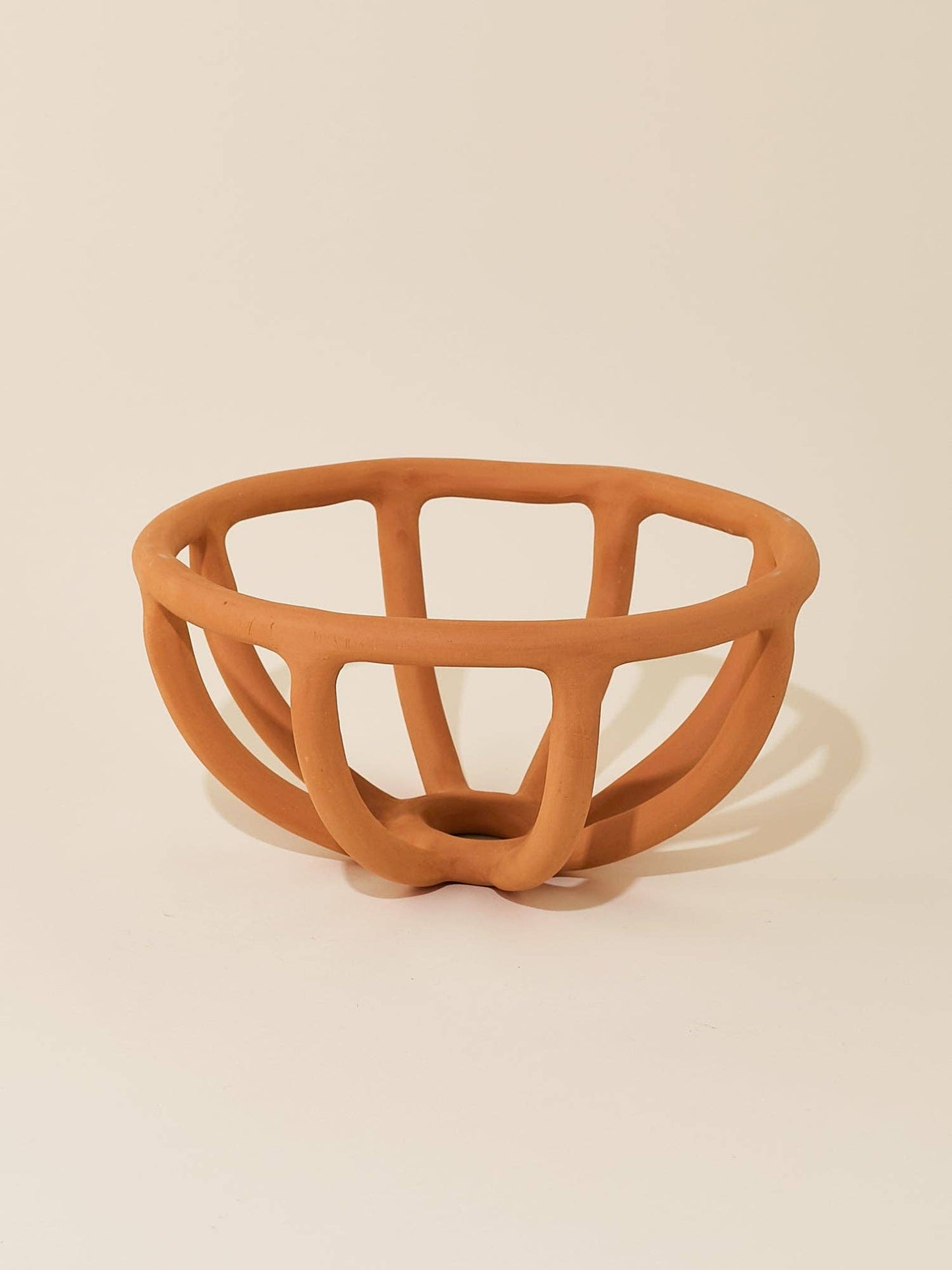 Prong Fruit Bowl, Terracotta