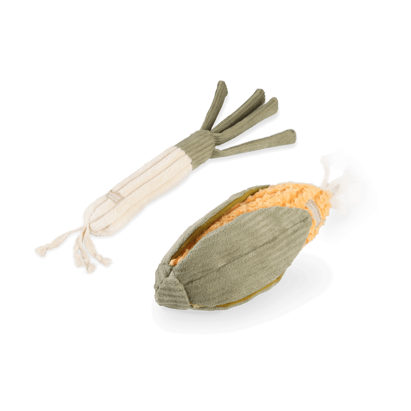 CORN + LEEK SET//ENRICHMENT DOG TOY