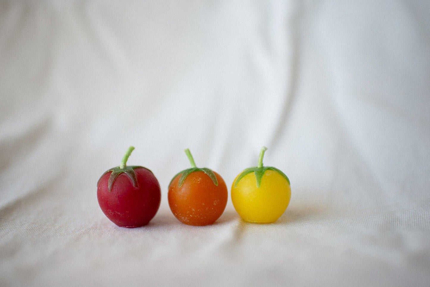 Cherry Tomato Beeswax Birthday Candles 8-count - Birthday Candles by Carlyle Avenue