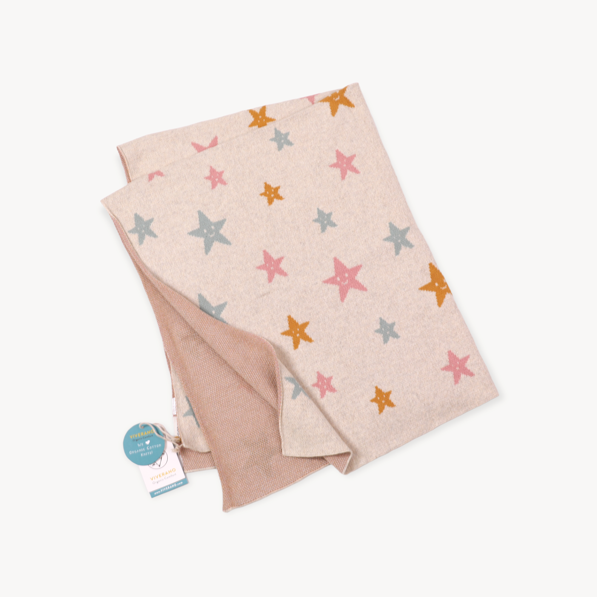 Stars Baby Jacquard Knit Blanket & Lovey Gift SET (Organic) -  by Carlyle Avenue