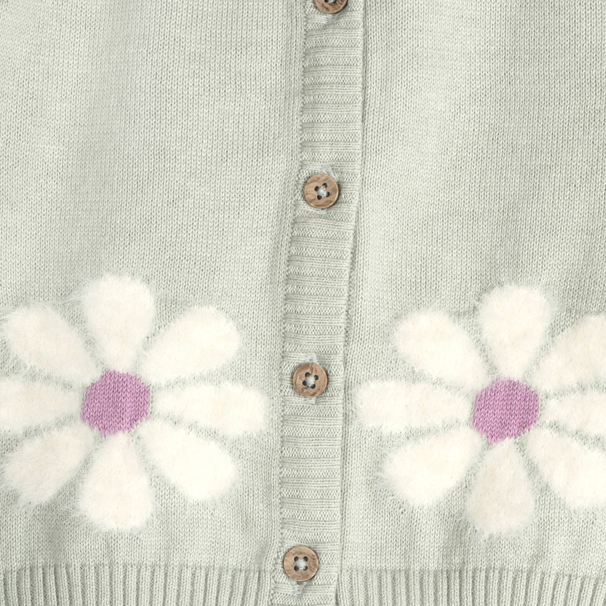 Flower & Heart Baby Sweater Cardigan & Pants Set -Organnic - Kids Clothing by Carlyle Avenue