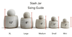 Alabaster White Stash Jars