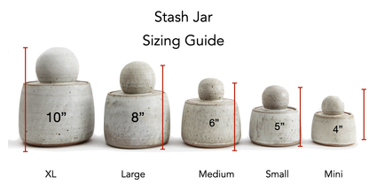 Alabaster White Stash Jars