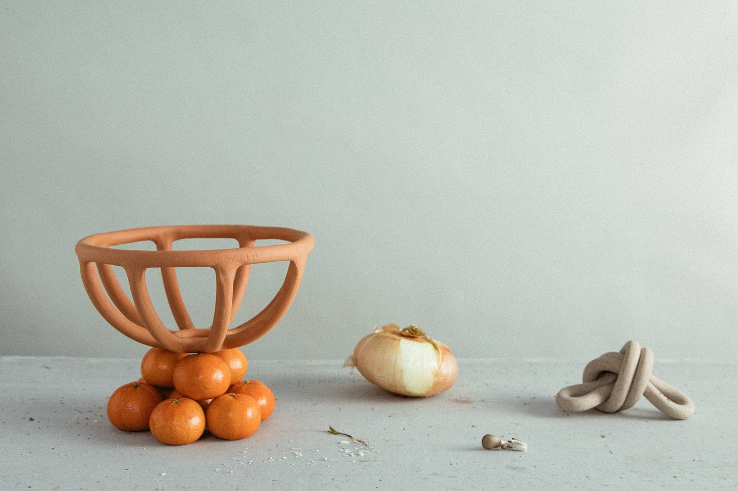 Prong Fruit Bowl, Terracotta