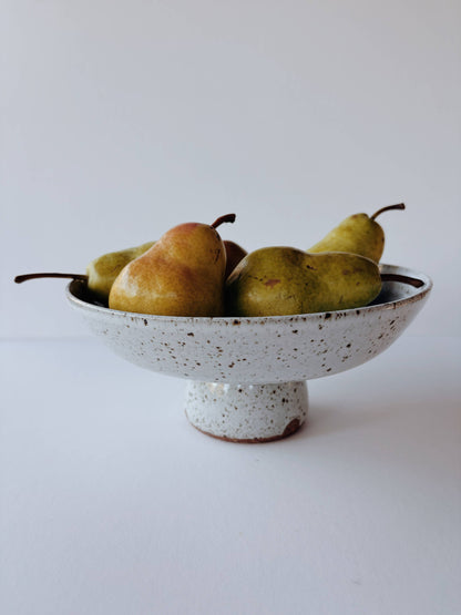 Ceramic White Footed Bowl