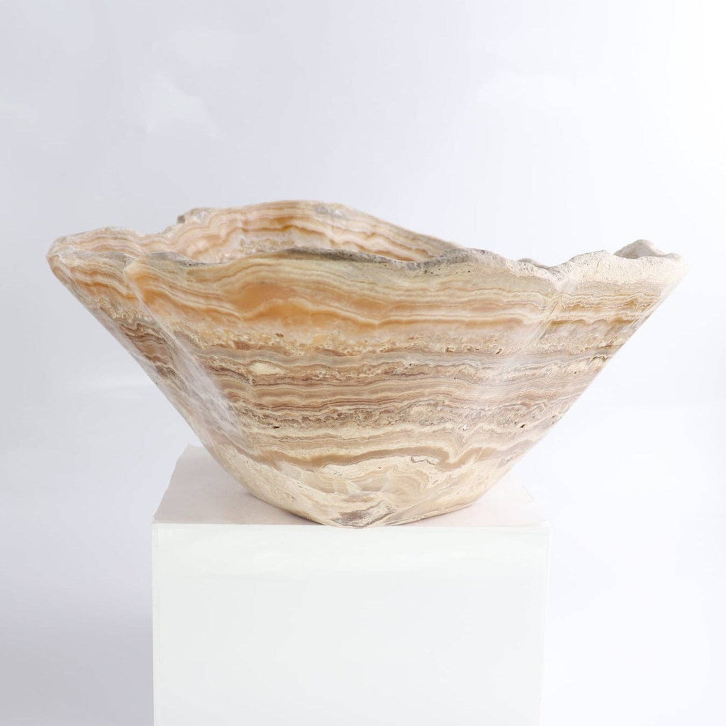 Mexican Onyx/Calcite Bowl 16"