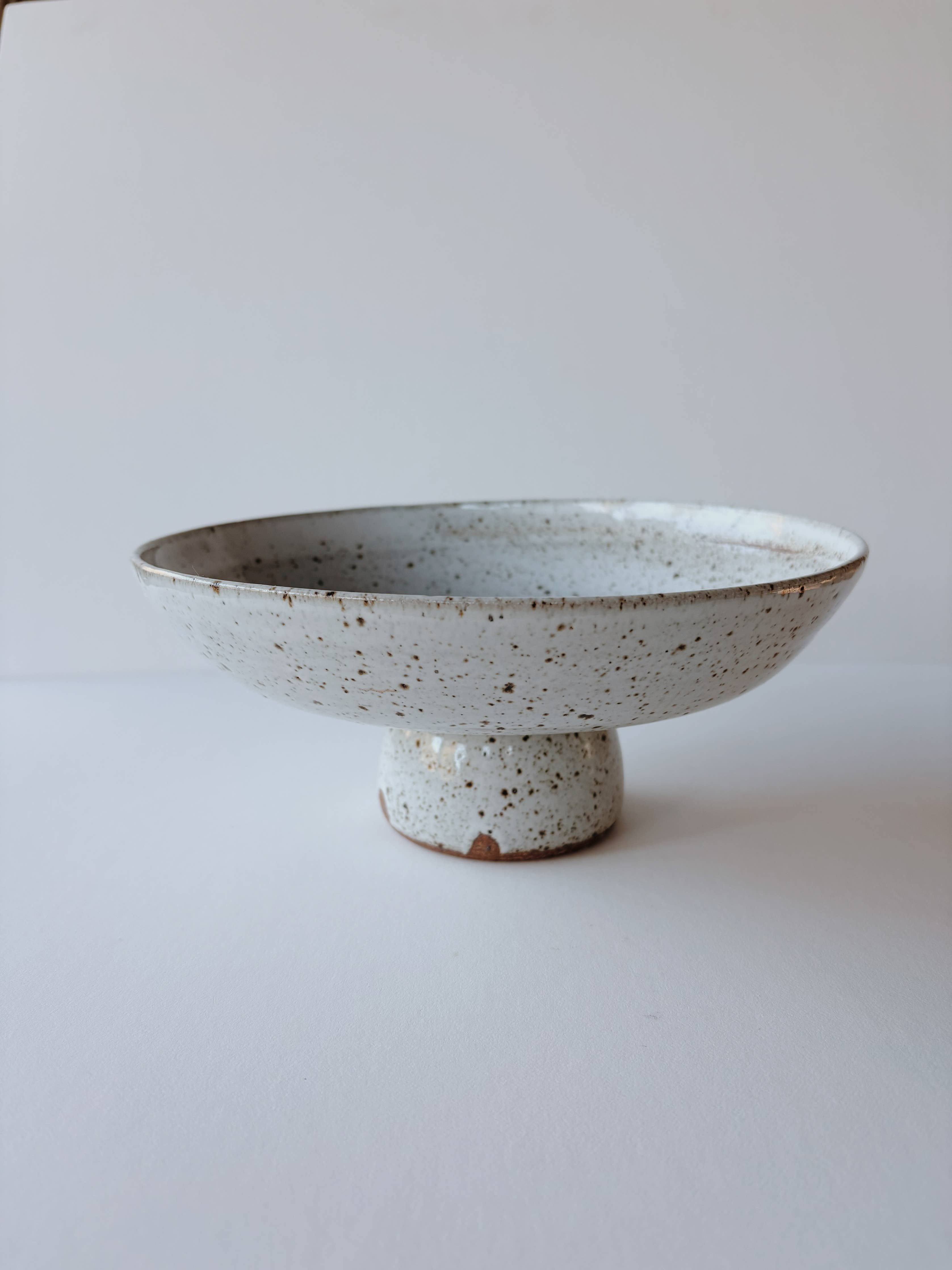 Ceramic White Footed Bowl
