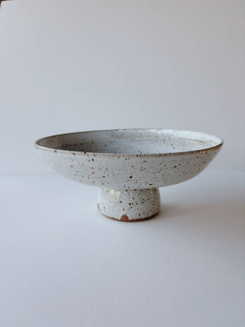 Ceramic White Footed Bowl