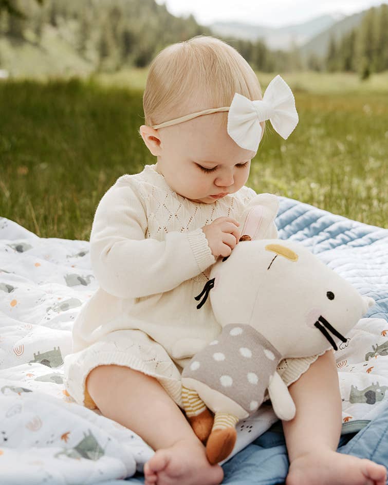 Milan Pointelle Sweater Knit Baby Dress (Organic Cotton) -  by Carlyle Avenue
