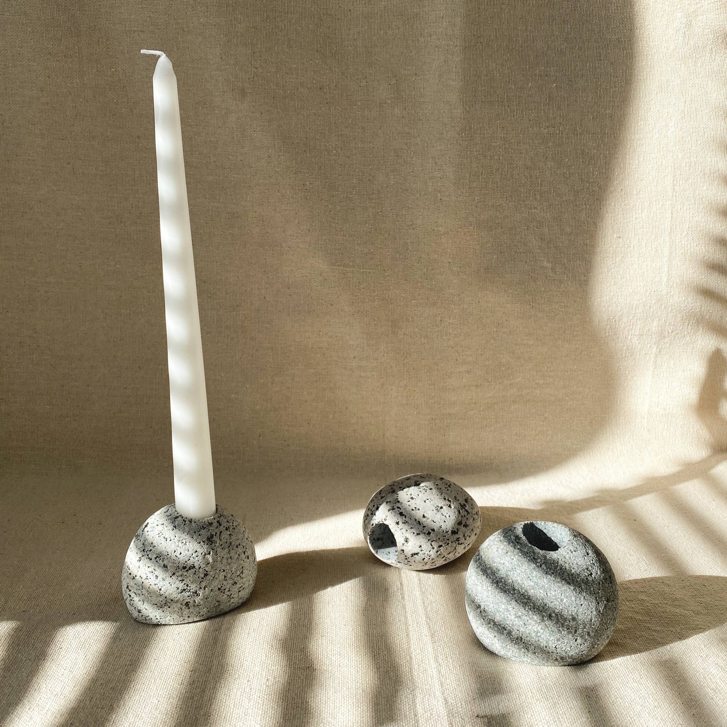 Natural Stone Candle Holder